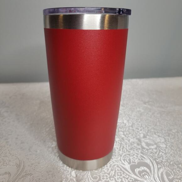 Personalized Melissa tumbler dark red stainless steel travel mug double walled - Picture 4 of 9